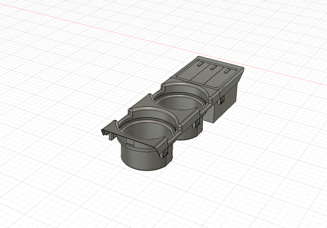 E46 centre console cupholder and cassette storage