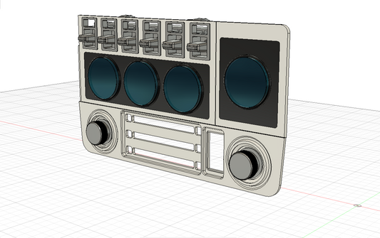 E30 Radio Triple Gauge pod